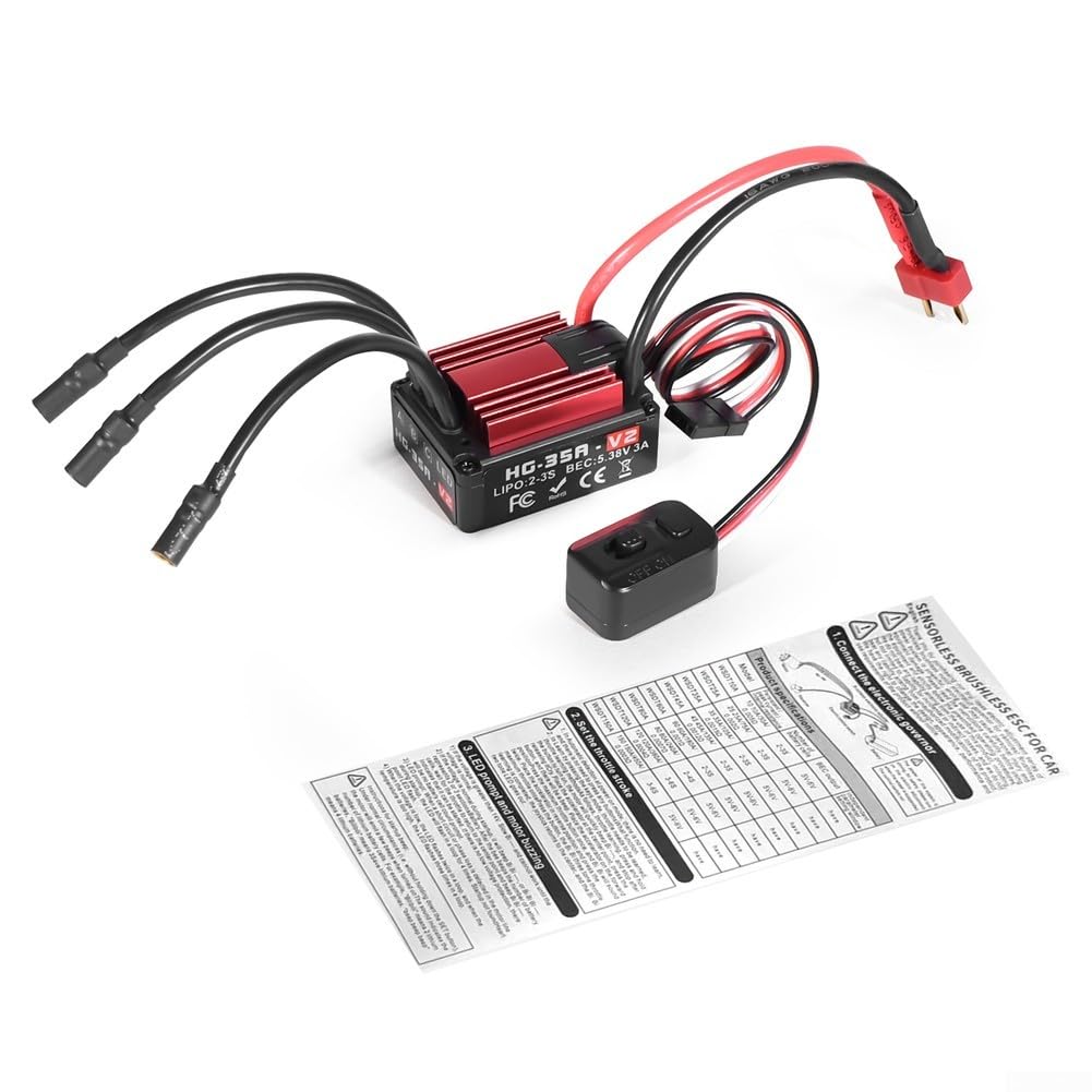 Amazon.com: HG35A 35A Waterproof Brushless ESC for 1:18 Scale RC